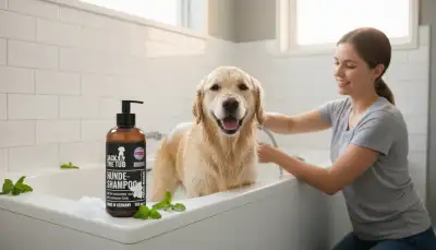 Hundegeruch entfernen: Spezialshampoo hilft