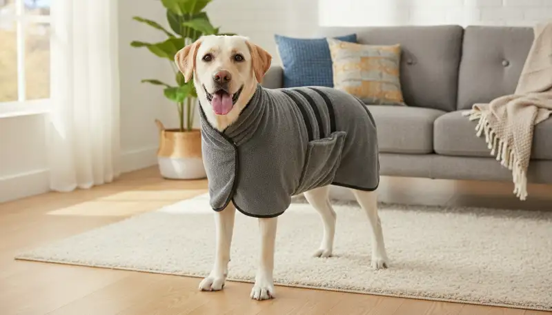 Der Hundebademantel: Mehr als nur ein Accessoire
