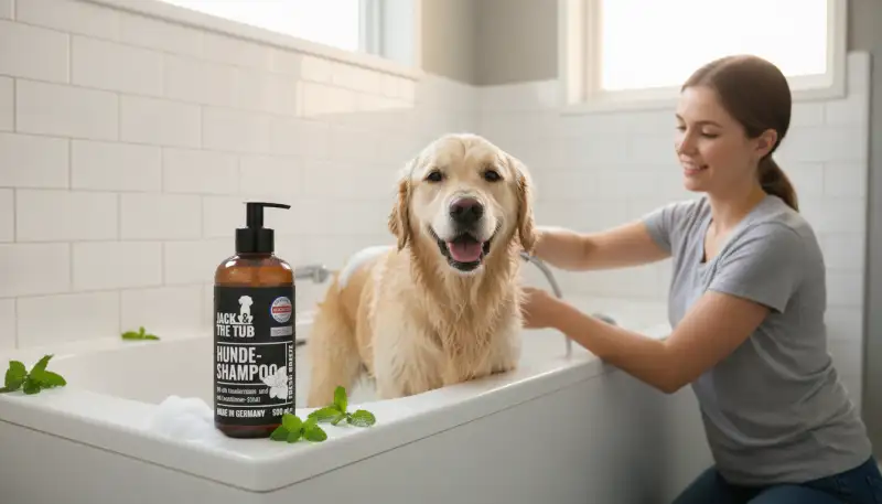 Hundegeruch entfernen: Spezialshampoo hilft