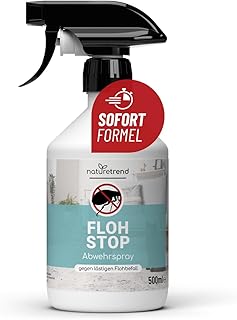 Floh Stop Abwehrspray 500ml – Effektives Flohspray zur schnellen & langfristigen Abwehr I Effekti…
