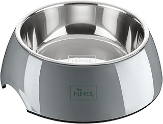HUNTER Melamin-Napf 45 Jahre Jubiläum Bielefeld, Farbe: anthrazit, mit Edelstahleinsatz, rutschh…