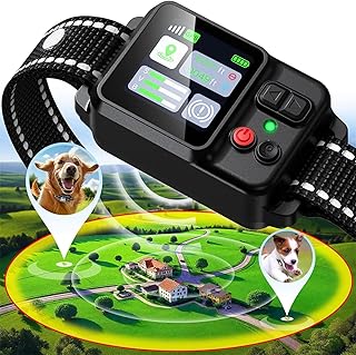 GPS-Funk-Halsband-Zaunsystem, Unsichtbarer Elektrozaun für Hunde, Einstellbarer Bereich 15-2000 …
