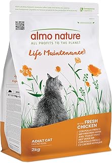 Almo Nature Life Maintenance – Trockenfutter für Ausgewachsene Katzen mit Frischem Huhn als Erst…