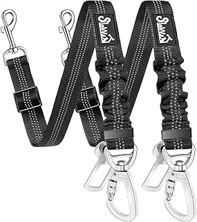 Eyein 2 Stück Hundegurt fürs Auto, Hunde Sicherheitsgurt mit Elastischer Ruckdämpfung, Verstel…