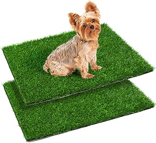 Hundeklo Welpen Training Hundetoilette Ersatzrasen, 2 Stück Wiederverwendbar Welpentoilette Gras…