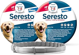 Seresto® Halsband Sparset für große Hunde ab 8 kg: 7 bis 8 Monate wirksamer Schutz gegen Zecke…