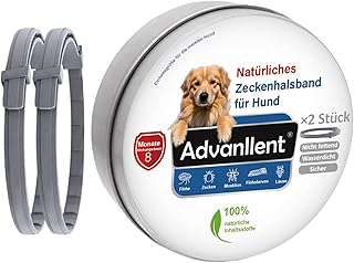 Zeckenhalsband für Hunde 2 Stück, Flohhalsband Hunde, Floh und Zeckenhalsband Hund, Zeckenschut…