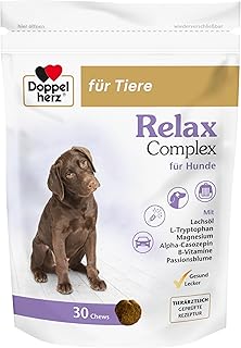 Doppelherz Relax Complex für Hunde – Mit Alpha-Casozepin, L-Tryptophan und Passionsblume – Unter…