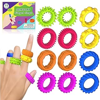 Fidget Ring Toys für Kinder Erwachsene, 12 Stück Sensorik Autismus für Spielzeug, Anti Stress …