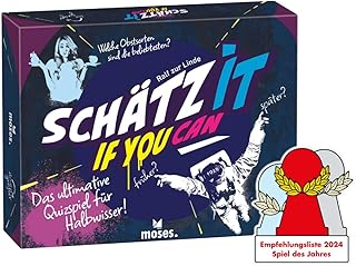 moses. Schätz it – if You can, Quiz und Ratespiel für Halbwisser, Wissensspiel mit 150 außerge…