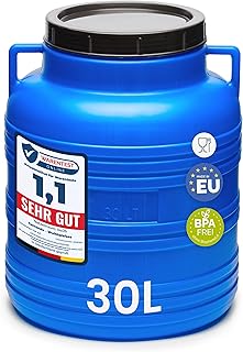 30 Liter Weithalsfass aus BPA-freiem Futtertonne Fass Universalfass Lebensmittel Fass Regenfass f…