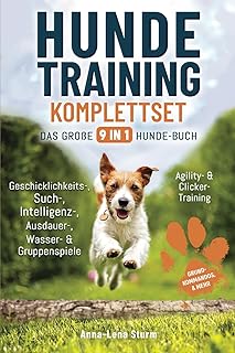 Hundetraining Komplettset – Das große 9 in 1 Hunde-Buch: Grundkommandos | Geschicklichkeits-, …