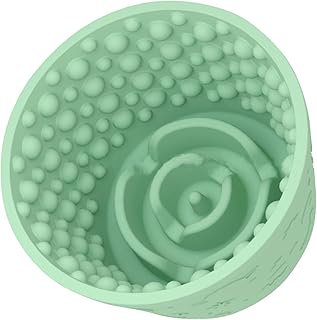 Slow Feeder Hundenapf, interaktiver Puzzle-Napf mit rutschfester Gummiunterseite und Spiral-Desig…