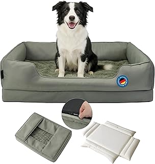 Zedelmaier Orthopädisches Hundebett für mittelgroße & grosse Hunde, dickes & waschbares Hundek…