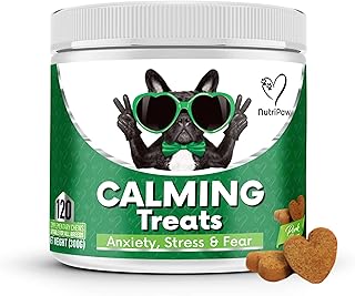 NutriPaw Beruhigungs-Leckerlis für Hunde – Reduzieren Stress, Angst, Trennungsangst, Bellen, Hyp…