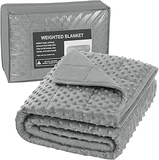 WOLTU Gewichtsdecke Baumwolle 1,4kg 90×120 cm – Weighted Blanket Anti Stress – Therapiedecke Schl…