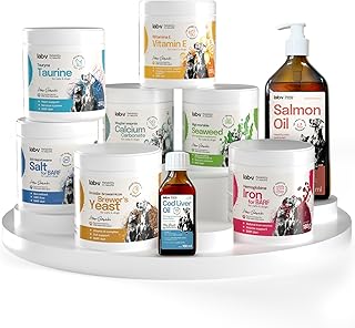 Lab-v Barf-Zusatzset für Katzen – Komplettpaket mit 9 Ergänzungen: Taurin, Algen, Calcium, Ö…