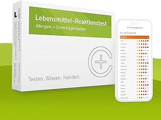 Lebensmittel-Reaktionstest von CERASCREEN – Allergien und Unverträglichkeiten von 42 verschied…