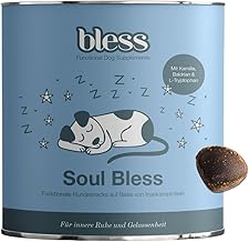 Soul Bless Beruhigungs-Snack für Hunde – mit L-Tryptophan, Baldrian und Insektenprotein, für …