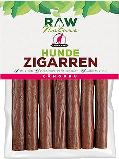 RAW Nature Hunde-Zigarre Känguru PUR 7-Stück – 100% natürliches Hundesnack – Monoprotein – hyp…