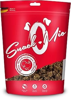 SnackOMio – Premium Hundesnack – saftige Fleischwürfel vom Truthahn, getreidefrei, 1er Pack …