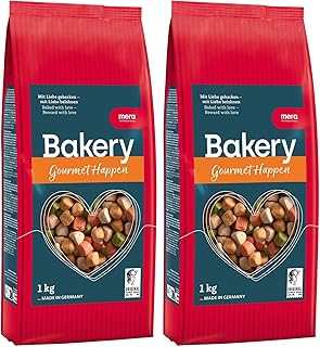 MERA Bakery Gourmet Happen (1kg), Hundeleckerli für Training oder als Snack, Leckereien für Hun…