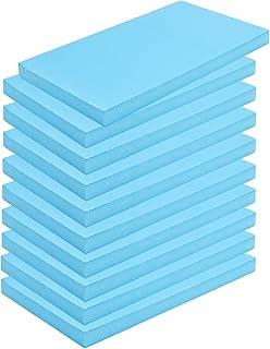 10 Stück Schaumplatte Hartschaum, Hartschaumstoff Kombination groß Bastelplatte Blau Styroporpl…
