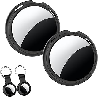 2er-Pack Tracker Tags [Apple MFi-Zertifiziert] koppelbar mit Apple Find My (nur iOS) Bluetooth Sm…