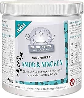 napfcheck Amor & Ninchen – für purinarme Rationen oder Leishmaniose Diäten – für den Hund – 500 g