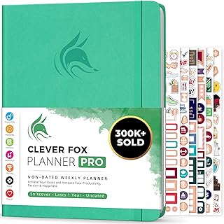 Clever Fox Planner PRO – Wöchentlicher und monatlicher Lebensplaner für mehr Produktivität, Ze…
