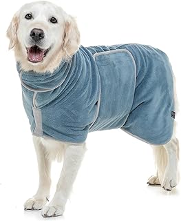 Lucky Paws® Hundebademantel – doppellagiger, Ultra-absorbierender & luxuriös weicher Bademant…