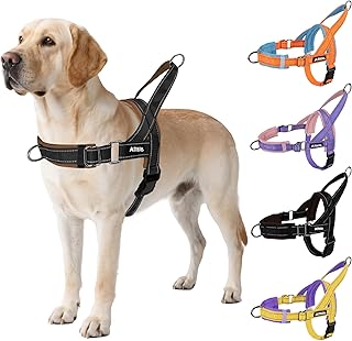 AIITLE Verbessertes Anti-Zug-Hundegeschirr mit weich gepolstertem Griff, Reflektorstreifen und Sc…