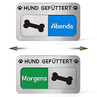 Magnet „Hund Gefüttert“ Futteranzeige – Praktische Fütterungshilfe & Erinnerung (Morgens/Aben…