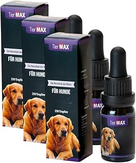 Hanfsamenöl für Hunde, Hanföltropfen, zur Beruhigung, Entspannung bei Stress, für Gelenke und…