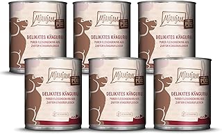 MjAMjAM – Premium Nassfutter für Hunde – purer Fleischgenuss – delikates Känguru pur, 6er Pack …