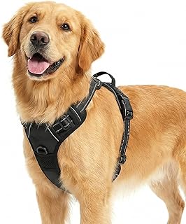 Funfox Hundegeschirr Mittelgroße Hunde, Anti Zug Brustgeschirr Verstellbares Geschirr Hund, Anti…