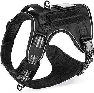 rabbitgoo Hundegeschirr Grosse Hunde, Anti Zug Geschirr Hund Verstellbar mit Griffe Verbreitert, …