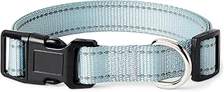 Amazon Basics Reflektierendes und Verstellbares Hundehalsband, mit D-Ring aus Metall und Schnellv…