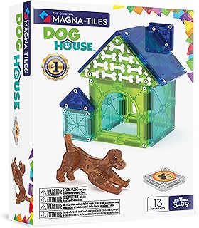 Magna-Tiles Hundehütte 13-teiliges Magnetbauset – Die Original Magnetbaumarke