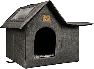 Luxus Katzenhaus Draußen Winterfest Wasserdicht Katzenhöhle Faltbare Wetterfester Haustierhaus …