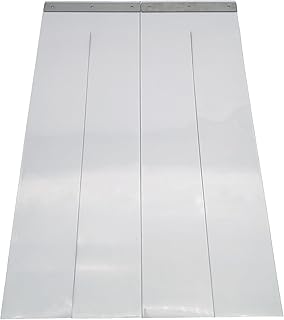 Lamellenvorhang für Kleintiere, BxH 40x40cm. PVC Streifenvorhang für Hundehütten, Katzenklappe…