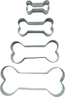 34704-4er Set Keksausstecher „Knochen“ – Ausstecher in 4 verschiedenen Größen – Hundeleckerlis …