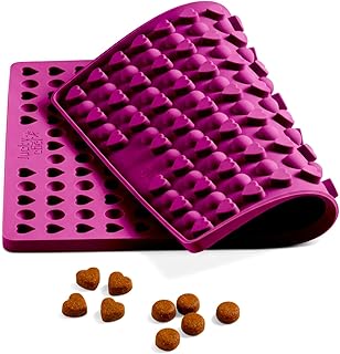 LuckyChef Backmatte Hundekekse Herzen Halbkugeln Silikon Backform Hundeleckerlis hitzebeständig …
