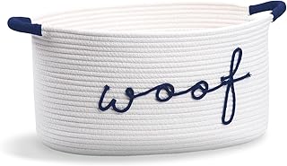 Geflochtener Hundespielzeugkorb, Aufbewahrungsbox Für Welpen Zubehör, Robuste Griffe, Runder Sp…