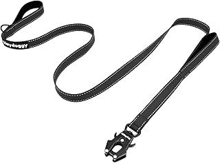Reflektierend Hundeleine 1,5m für Große Mittlere Kleine Hund, Robust Nylon Trainingsleine mit Z…