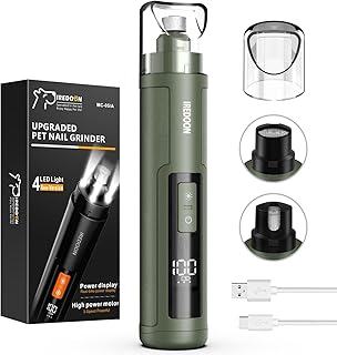 Profi Krallenschleifer für Hunde 3-Gang Mit 4 LED-Leuchten – Neuester Krallenschleifer Mit Lei…