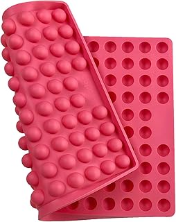 Collory® Backmatte Hundekekse für GROSSE HALBKUGEL (2cm Ø) Leckerlis, Silikon Backform, Backun…