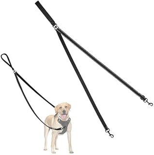 No Pull Anti-Zieh Hundeleine, Keine Verwicklung Doppelleine für Anti-Zug Geschirr, Reflektierend…