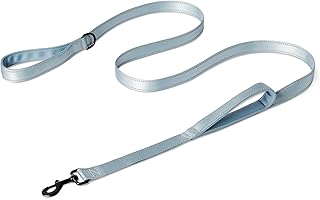 Amazon Basics Beidseitig Reflektierende Hundeleine mit Zwei Gepolsterten Griffen und D-Ring, 120,…