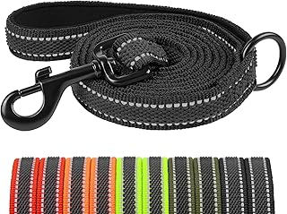 X XBEN Gumierte Hundeleine, Reflektierende 1M 1,2M 1,8M 2M 2,2M 3M Hundeleine mit Bequemem Griff,…